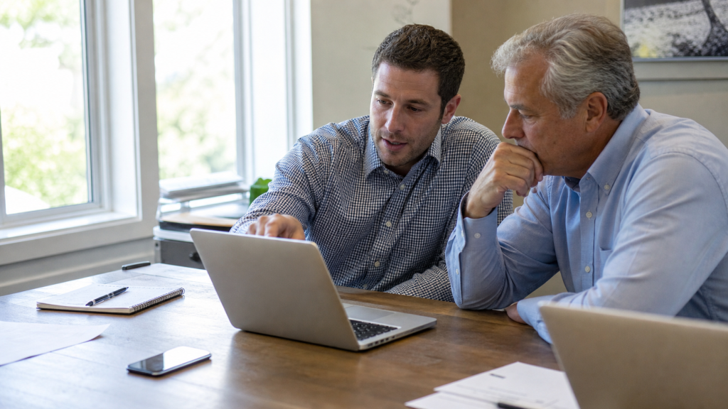 Web design workspace used for New Jersey business website projects