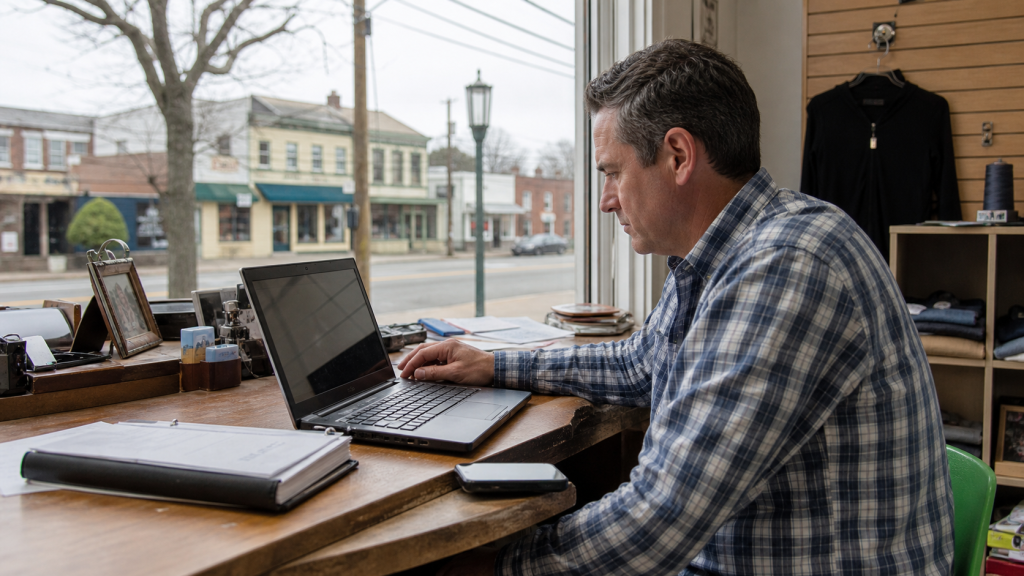 Web design workspace used for New Jersey business website projects