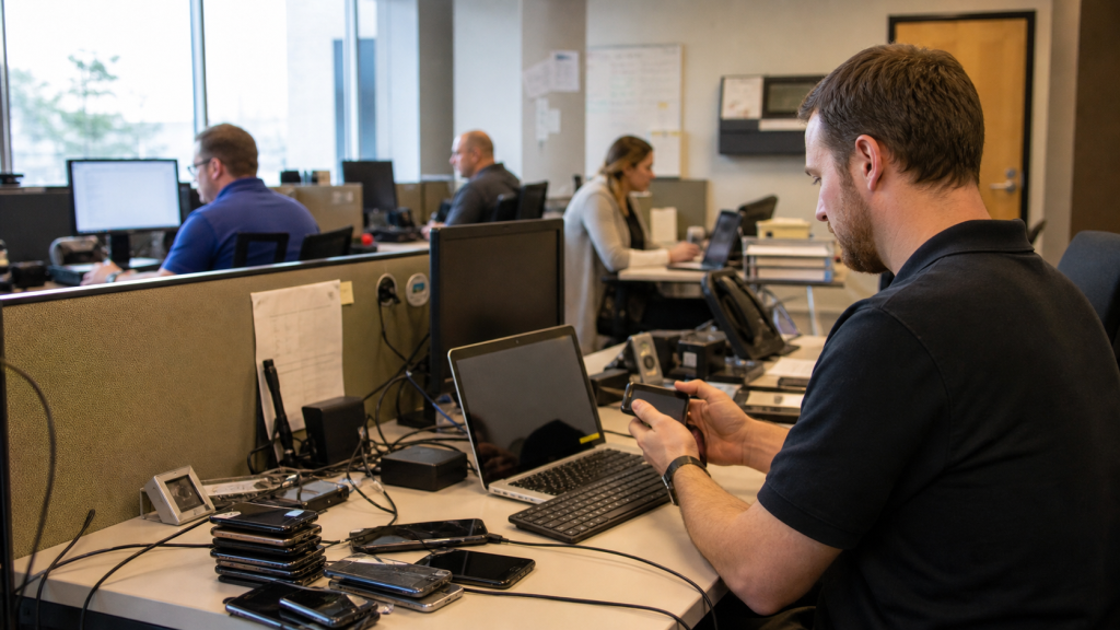 IT network servers where database optimization protects performance